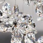 Rock Crystal Chandelier Italian Flower Island Light