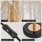 Gold Bedside Table Lamp European Crystal Luxury Lamp