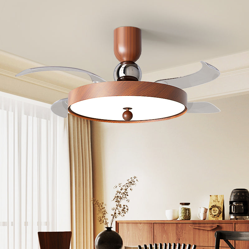 (BF301) BEMFAN 2026 New Retractable Ceiling Fan with Light, 42-inch Modern Ceiling Fan with Remote Control and Dimmable LED Light, three color dimming, 6-Speed Fan Light, Suitable for Bedroom, Dining Room, Living Room, Applicable Voltage Range: 100-240V