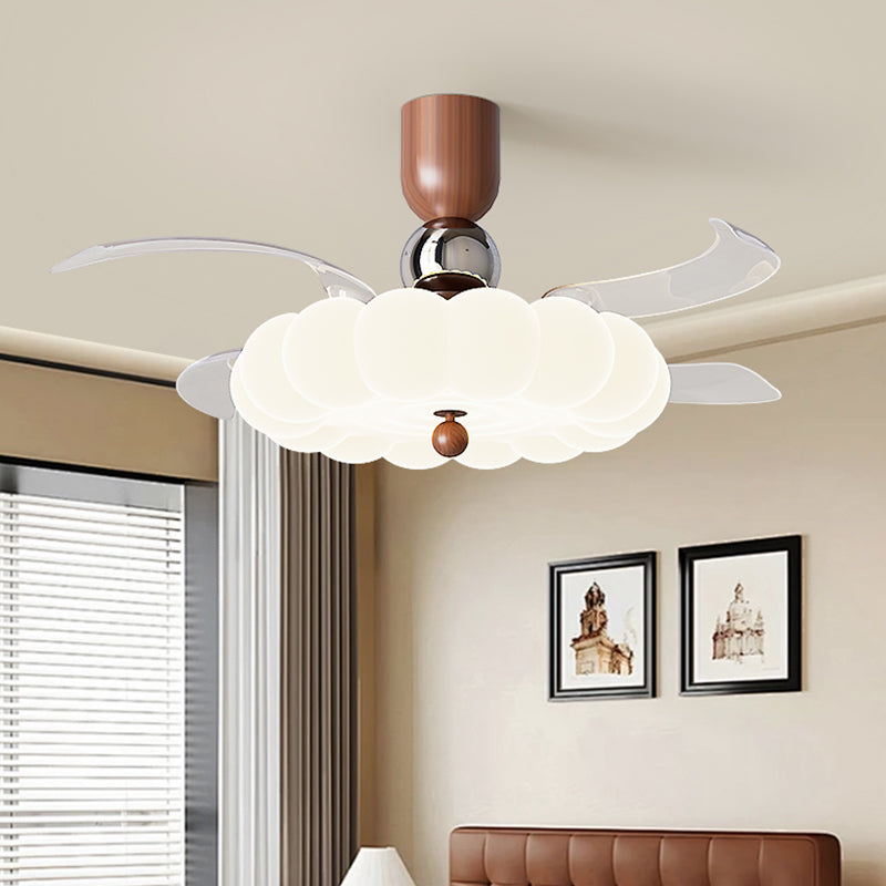 (BF306) BEMFAN 2026 New Retractable Ceiling Fan with Light, 42-inch Modern Ceiling Fan with Remote Control and Dimmable LED Light, three color dimming, 6-Speed Fan Light, Suitable for Bedroom, Dining Room, Living Room, Applicable Voltage Range: 100-240V