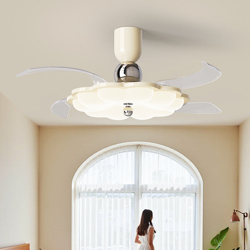 (BF303) BEMFAN 2026 New Retractable Ceiling Fan with Light, 42-inch Modern Ceiling Fan with Remote Control and Dimmable LED Light, three color dimming, 6-Speed Fan Light, Suitable for Bedroom, Dining Room, Living Room, Applicable Voltage Range: 100-240V