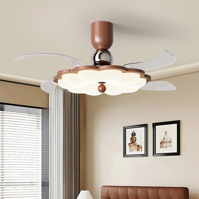 (BF304) BEMFAN 2026 New Retractable Ceiling Fan with Light, 42-inch Modern Ceiling Fan with Remote Control and Dimmable LED Light, three color dimming, 6-Speed Fan Light, Suitable for Bedroom, Dining Room, Living Room, Applicable Voltage Range: 100-240V
