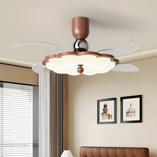 (BF304) BEMFAN 2026 New Retractable Ceiling Fan with Light, 42-inch Modern Ceiling Fan with Remote Control and Dimmable LED Light, three color dimming, 6-Speed Fan Light, Suitable for Bedroom, Dining Room, Living Room, Applicable Voltage Range: 100-240V