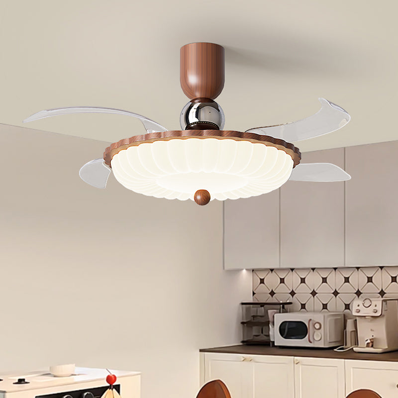(BF304) BEMFAN 2026 New Retractable Ceiling Fan with Light, 42-inch Modern Ceiling Fan with Remote Control and Dimmable LED Light, three color dimming, 6-Speed Fan Light, Suitable for Bedroom, Dining Room, Living Room, Applicable Voltage Range: 100-240V