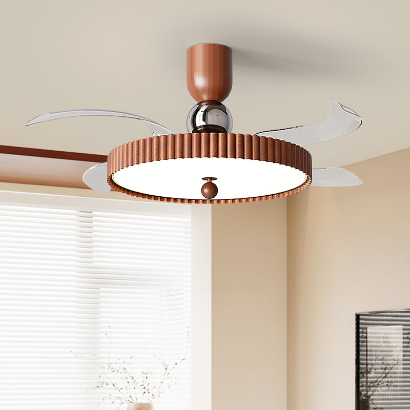 (BF301) BEMFAN 2026 New Retractable Ceiling Fan with Light, 42-inch Modern Ceiling Fan with Remote Control and Dimmable LED Light, three color dimming, 6-Speed Fan Light, Suitable for Bedroom, Dining Room, Living Room, Applicable Voltage Range: 100-240V