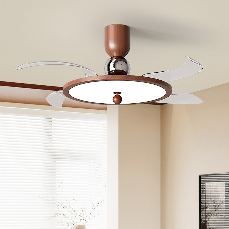 (BF304) BEMFAN 2026 New Retractable Ceiling Fan with Light, 42-inch Modern Ceiling Fan with Remote Control and Dimmable LED Light, three color dimming, 6-Speed Fan Light, Suitable for Bedroom, Dining Room, Living Room, Applicable Voltage Range: 100-240V