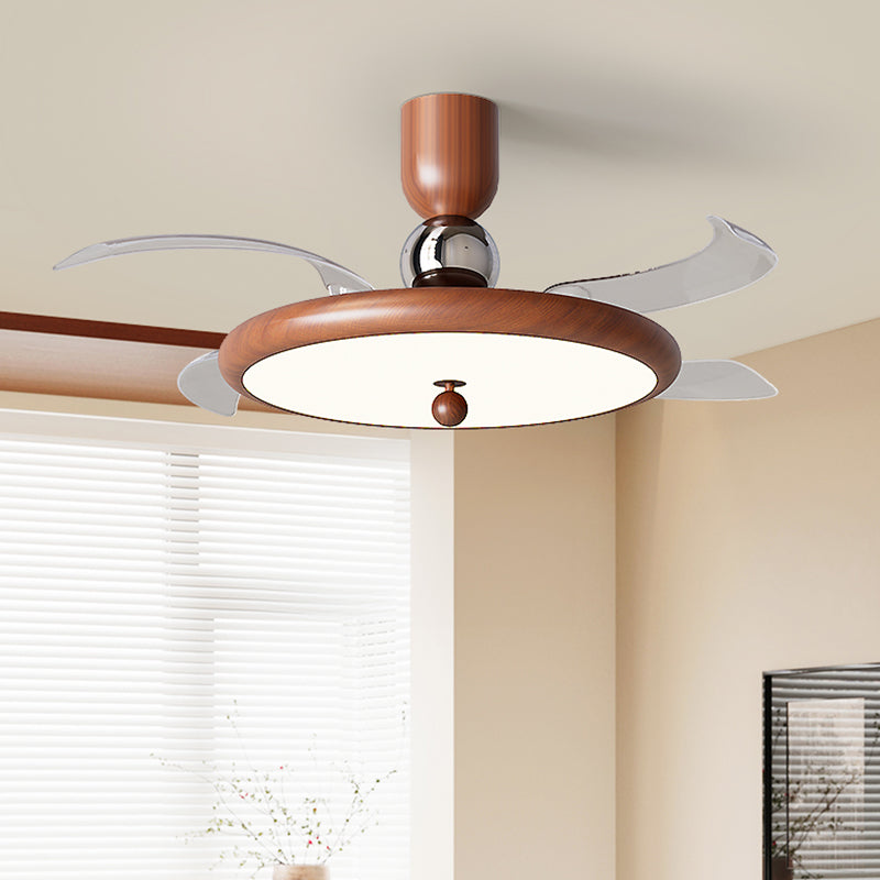 (BF301) BEMFAN 2026 New Retractable Ceiling Fan with Light, 42-inch Modern Ceiling Fan with Remote Control and Dimmable LED Light, three color dimming, 6-Speed Fan Light, Suitable for Bedroom, Dining Room, Living Room, Applicable Voltage Range: 100-240V