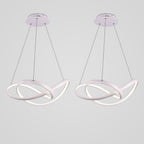 Interweaving Curved Decor Dimmable LED Adjustable Modern Pendant Lighting