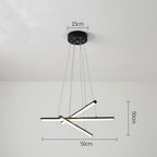 3-piece LED Bar Lights Modern Chandeliers Hanging Lamp