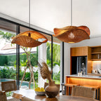 Rattan Pendant Light Fixtures Wabi-Sabi Creative Ceiling Light