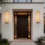 Rectangle LED Outdoor Wall Light Retro Grid Waterproof Light