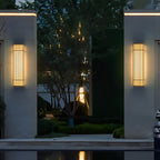 Rectangle LED Outdoor Wall Light Retro Grid Waterproof Light
