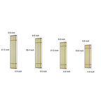 [Open-Box]Retro Vertical Stripe Grid LED Waterproof Brown Outdoor Wall Lamp