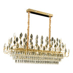 Crystal LED Chandelier French Luxury Gold Ceiling Light