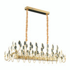 Gold LED Chandelier French Light Luxury Crystal Ceiling Light