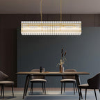 Glass Lamp Shade Chandelier Luxury Iron Ceiling Light