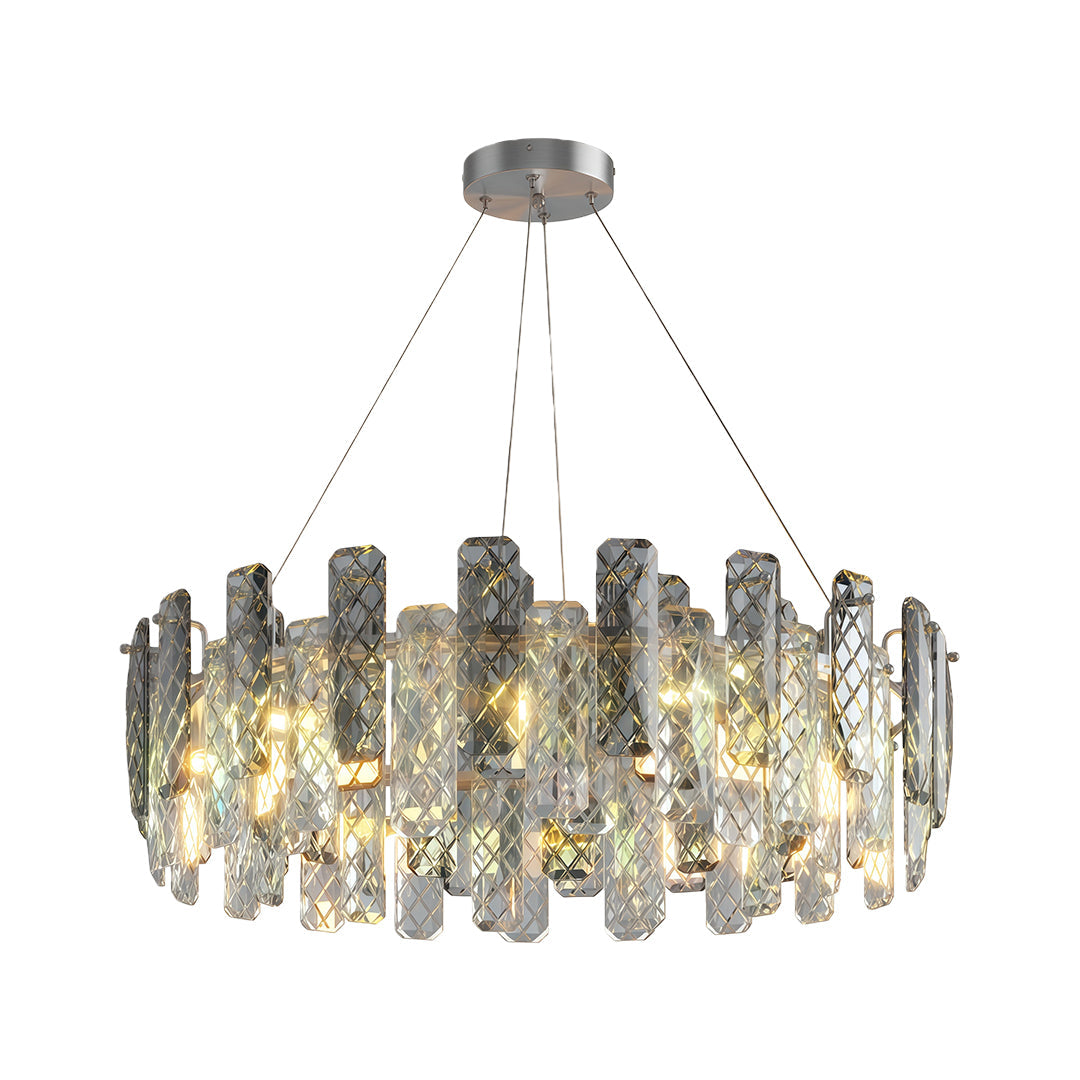 Contemporary Crystal Chandeliers Eye-Protecting Ceiling Light
