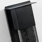 Rectangular Outdoor Wall Lights Minimalist Bubble Glass LED Light