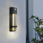 Rectangular Outdoor Wall Lights Minimalist Bubble Glass LED Light