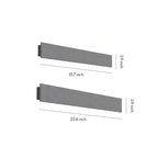 Modern Outdoor Wall Sconces Concrete Waterproof Linear Light