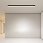 Long LED Linear Lights Black Aluminum Flush Mount light
