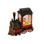 Train Christmas Lights Santa Claus Snowfall Ornament Lamp