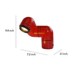 Statement Table Lamps Creative Pipe Modern Rotating Lamp