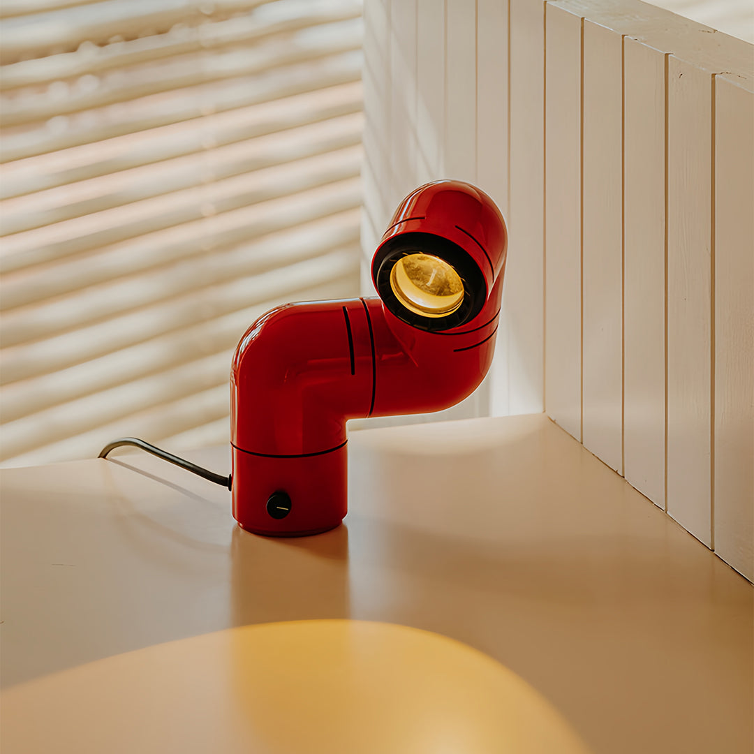 Statement Table Lamps Creative Pipe Modern Rotating Lamp