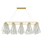 Contemporary Crystal Chandelier Minimalist Ceiling Light