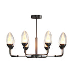 Modern Minimalist Chandelier Full Copper Luxury Ceiling Light