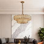 Nordic Chandelier Luxury Carbon Steel Crystal Ceiling Light