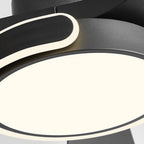 [Open-Box]Remote Control Variable Frequency Dimming Integrated Ceiling Fan Light Supports Forward and Reverse