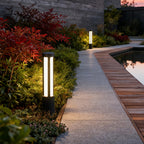 Residential Bollard Lights Modern Cylindrical LED Landscape Light