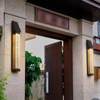 Black Outdoor Lighting Sconce Waterproof Solar Light
