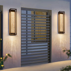 Outdoor Sconces Black Waterproof Linear Wall Light