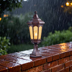 Residential Pillar Light Waterproof Retro Outdoor LED Pathway Lamp