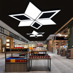 Modern Black Chandeliers Creative LED Multi-diamond Ceiling Light