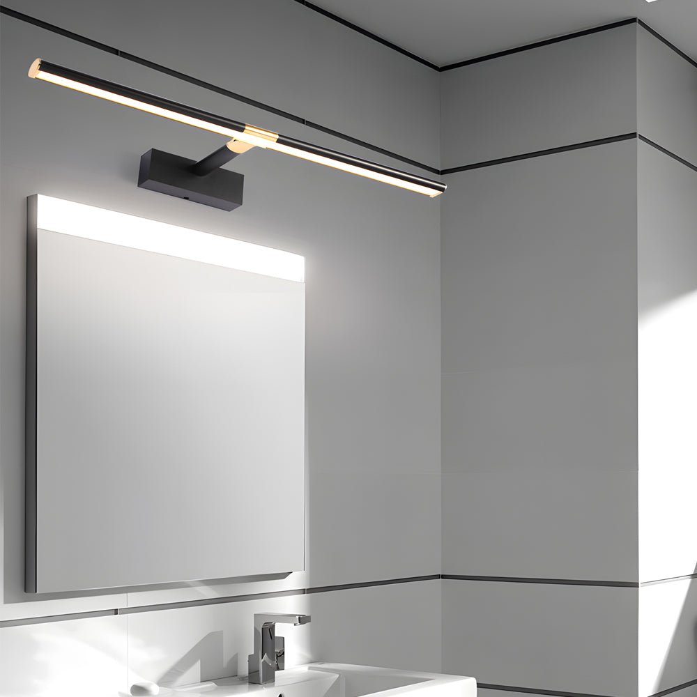 [Open-Box] Retractable LED Bathroom Vanity Light with Adjustable Rod and Matte Finish