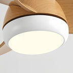 Retro Ceiling Fan with Light Nordic Inverter Metal Lamp Body Fan Light
