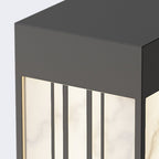 LED Marble Bollard Light Vintage Artistic Outdoor Light