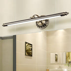 Retro Cylinder LED Bathroom Vanity Light with Flower Accents in Bronze Finish
