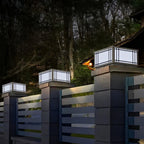 Square Pillar Light Vintage Grille Waterproof LED Light