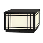 Square Pillar Light Vintage Grille Waterproof LED Light