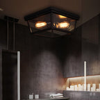 Retro Industrial Style Creative Double-head Porch Balcony Corridor LED Ceiling Lamp
