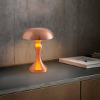 Retro Metal Table Lamp Mushroom Dimmable Creative Design Iron Light