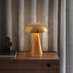 Retro Metal Table Lamp Mushroom Dimmable Creative Design Iron Light