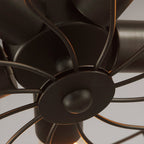 Retro Nostalgic Creative Personality Industrial Ceiling Fan Chandelier for Cafe Restaurant