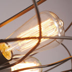 Retro Nostalgic Creative Personality Industrial Ceiling Fan Chandelier for Cafe Restaurant