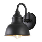 Matte Black Gooseneck Light Industrial Outdoor Light