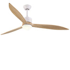 [Open-Box]Retro Solid Wood Frequency Conversion Silent Dimming Ceiling Fan with Lights
